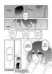 clothing comic dialogue english_text female greyscale hi_res human lila_(kashiwagi_aki) mammal monochrome text translated yakantuzura