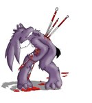 anthro blood bodily_fluids crying depressing gore impalement male melee_weapon multi_impale nude polearm solo spear tears weapon wounded tbid lagomorph leporid mammal rabbit hi_res source_request