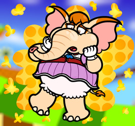 3_toes 5_fingers alternate_species anthro arms_bent big_ears black_eyebrows bloomers blue_scarf blue_sky blurred_background bottomwear brown_eyelids brown_eyes chubby_cheeks clothed clothed_anthro clothed_female clothing day dipstick_ears dress ear_markings eyebrows eyelashes feet female female_anthro fingers flower frilly frilly_bloomers frilly_bottomwear frilly_clothing fully_clothed fully_clothed_anthro fully_clothed_female gloves grass grey_toes hair hands_on_own_face handwear light lipstick makeup multicolored_ears on_one_leg open_mouth orange_ear_tips orange_hair orange_tail_tuft pink_inner_ear pink_lipstick plant proboscis_(anatomy) purple_clothing purple_dress red_tongue scarf screencap screencap_background short_hair sky slightly_chubby slightly_chubby_anthro slightly_chubby_female solo standing tail tail_tuft tan_body tan_skin tan_tail toes tongue trunk_(anatomy) tuft white_bloomers white_clothing white_flower white_gloves white_handwear worried_look captainquack64 sega sonic_the_hedgehog_(series) super_mario_bros_wonder elephant_vanilla_the_rabbit vanilla_the_rabbit elephant elephantid mammal proboscidean 2025 colored crossover digital_drawing_(artwork) digital_media_(artwork) hi_res lighting