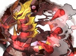 ambiguous_gender feral red_eyes simple_background solo kan419_k nintendo pokemon generation_4_pokemon giratina legendary_pokemon origin_forme_giratina pokemon_(species)