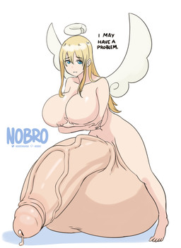 5_toes balls bangs big_balls big_breasts big_penis biped black_eyebrows black_text blonde_hair blue_eyes blue_pupils blue_text breasts covering covering_breasts covering_self dark_eyebrows dark_text eyebrow_through_hair eyebrows feet foreskin frenulum genitals glans gynomorph hair hair_on_shoulder halo hand_on_arm hand_on_breast hand_on_elbow holding_breast huge_balls huge_breasts huge_penis humanoid_ears humanoid_feet humanoid_genitalia humanoid_hands humanoid_penis hyper hyper_balls hyper_genitalia hyper_penis intersex iris light_balls light_body light_breasts light_ears light_face light_feet light_foreskin light_glans light_hair light_hands light_penis light_skin long_hair looking_at_viewer monotone_balls monotone_body monotone_breasts monotone_face monotone_feet monotone_genitals monotone_hair monotone_hands monotone_penis monotone_skin monotone_wings not_furry nude pale_body pale_skin penis plantigrade pupils retracted_foreskin simple_background solo tan_balls tan_body tan_breasts tan_ears tan_face tan_feet tan_foreskin tan_glans tan_hands tan_penis tan_skin text thick_penis tiptoes toes translucent translucent_hair vein veiny_penis white_background white_wings wings nobro interspecies_reviewers crimvael_(interspecies_reviewers) angel angel_humanoid humanoid winged_humanoid english_text maleherm_(lore)