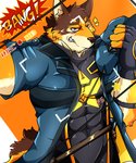 anthro clothing countershading cowboy hat headgear headwear male muscular muscular_anthro muscular_male solo spandex superhero tight_clothing alex168wang lifewonders live_a_hero barrel_(live_a_hero) canid canine canis mammal wolf hi_res