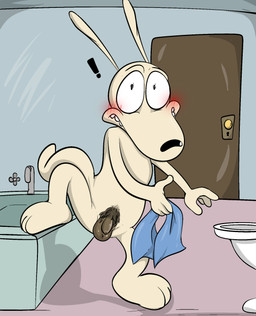 anthro balls bath bathroom bathtub blush caught_in_the_act darkened_balls darkened_genitalia darkened_penis flaccid foreskin genitals humanoid_genitalia humanoid_penis inside looking_at_viewer male nude penis pubes solo tight_foreskin toilet unretracted_foreskin illegaleel nickelodeon rocko's_modern_life rocko_rama macropod mammal marsupial wallaby hi_res