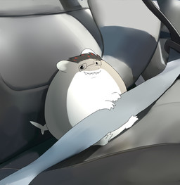 black_hair car eyewear glasses grey_body hair highlights_(coloring) inside_car inside_vehicle looking_at_viewer male multicolored_body multicolored_hair red_highlights seat_belt sharp_teeth solo tail teeth vehicle wearing_glasses white_body atherol vtuber pressie_(nerdshark) aquatic carcharhinus fish oceanic_whitetip_shark requiem_shark shark digital_media_(artwork) draw_over hi_res meme