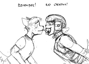 anthro bodily_fluids dangerous death_play duo explosives female grenade grenade_in_mouth grenade_pin imminent_explosion male male/female military_helmet nervous nervous_sweat object_in_mouth scared sweat text weapon weapon_in_mouth hladilnik daniel_(hladilnik) samantha_thott canid canine canis domestic_dog mammal wolf 2025 black_and_white comic english_text hi_res monochrome sketch