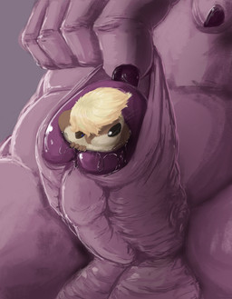 almost_fully_inside anthro balls blonde_hair blue_ear_piercing bodily_fluids brown_body brown_fur claws cock_vore detailed_balls detailed_penis duo erection feet_first foreskin foreskin_play foreskin_pull fur genital_fluids genitals hair head_in_urethra humanoid_genitalia humanoid_penis male male/male male_pred male_prey micro micro_prey nude_male nude_pred nude_prey penile penis pink_body pink_penis pink_skin precum simple_background tan_body tan_fur vein veiny_penis vore whiskers wrinkly_balls pandottermon macro_march mammal mustelid otter species_request 2026 colored hi_res