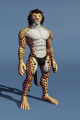 anthro breathing bulge clothed clothing fur male mane multicolored_body multicolored_fur muscular muscular_anthro muscular_male solo speedo speedo_only spots swimwear topless two_tone_body two_tone_fur underwear f-euphrates euphrates idle cheetah felid feline mammal 2:3 3d_(artwork) 3d_animation animated digital_media_(artwork) loop