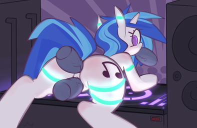 all_three_filled anal anal_penetration anus bent_over blue_hair butt cutie_mark disembodied_penis double_penetration erection faceless_character faceless_male fellatio female feral fur genitals glowstick group hair horn looking_back male male/female male_penetrating multicolored_hair nude oral oral_penetration penetration penile penis purple_eyes sex solo_focus speaker triple_penetration turntable_(decks) two_tone_hair vaginal vaginal_penetration vein veiny_penis vulva white_body white_fur whoop friendship_is_magic hasbro my_little_pony mythology vinyl_scratch_(mlp) equid equine mammal mythological_creature mythological_equine unicorn 2013 digital_media_(artwork) hi_res