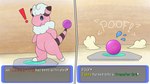 ambiguous_gender anthro anthro_to_inanimate bodily_fluids exclamation_point flying_sweatdrops identity_death inanimate_transformation instant_transformation itemizer_orb poof poof_transformation simple_background solo sweat sweatdrop text transformation transformation_trap trap_(contrivance) crizbn nintendo pokemon pokemon_mystery_dungeon spike_chunsoft animate_inanimate flaaffy generation_2_pokemon pokemon_(species) 16:9 english_text hi_res signature widescreen