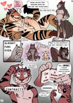 anthro attribute_theft balls belly big_penis blush bodily_fluids body_size_growth book cum cum_inflation cum_inside dialogue duo erection expansion eye_scar facial_scar foreskin fur genital_fluids genitals growth horn huge_penis humanoid_genitalia inflation intelligence_loss looking_pleasured male male/male muscular muscular_male niple nipple_piercing nipples nude open_mouth penis piercing scar shrinking simple_background size_difference size_play size_theft size_transformation smile snap species_transformation speech_bubble stripes stroking_penis tail text tongue transformation white_body white_fur picantetortuga mythology darius_(picantetortuga) juno_(picantetortuga) canid canine canis felid hybrid mammal mythological_canine mythological_creature pantherine tiger werecanid werecanine werecreature werefelid werepantherine weretiger werewolf wolf absurd_res comic digital_media_(artwork) english_text hi_res monochrome