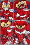 2013 abs angry anthro big_muscles biped black-rat bodily_fluids claws clenched_teeth comic dialogue digital_media_(artwork) echidna english_text eyes_closed fangs front_view fur growth hi_res hindpaw knuckles_the_echidna male mammal monotreme multicolored_body multicolored_fur muscle_growth muscular muscular_anthro muscular_male night paws pecs purple_eyes red_body red_fur red_skin saliva sega sharp_teeth side_view solo sonic_the_hedgehog_(series) standing teeth text transformation two_tone_body two_tone_fur white_body white_fur