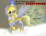 5:4 armor cansinodx cutie_mark derpy_hooves_(mlp) equid equine eye_patch eyewear feathered_wings feathers female feral friendship_is_magic goatanimedatingsim grey_body grey_feathers hasbro mammal map my_little_pony mythological_creature mythological_equine mythology pegasus quadruped solo tail text third-party_edit wallpaper wings yellow_eyes