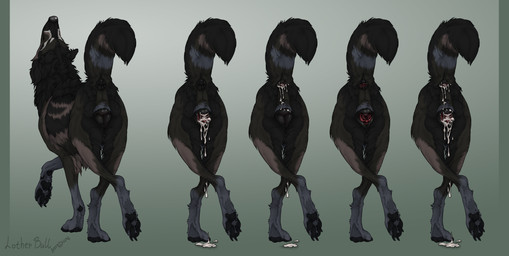 anal_canal anatomically_correct anatomically_correct_anus anatomically_correct_genitalia anatomically_correct_vulva animal_genitalia animal_vulva anus black_anus black_body black_fur black_nose black_pawpads black_vulva bodily_fluids brown_body brown_fur bubble butt canine_genitalia canine_vulva cervix claws clitoral_fossa clitoris crossed_legs cum cum_bubble cum_drip cum_from_ass cum_in_ass cum_in_vagina cum_inside cum_on_anus cum_on_fur cum_on_ground cum_on_leg cum_on_perineum cum_on_surface cum_on_vulva cum_pool cum_strand cum_string dewclaw disembodied dripping female feral fur gaping gaping_anus gaping_vagina genital_fluids genitals leaking leaking_anus leaking_cum leaking_vagina looking_up pawpads paws perineum presenting presenting_anus presenting_hindquarters presenting_vulva quadruped raised_leg raised_tail rear_view simple_background solo tail text vaginal_canal vaginal_fluids vaginal_fluids_on_vulva vulva lotherbull hiona canid canine canis mammal wolf 2021 absurd_res digital_drawing_(artwork) digital_media_(artwork) english_text hi_res multiple_images smaller_version_at_source