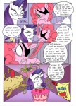 box cake comic container cutie_mark dessert dialogue earth_pony english_text equid equine eye_patch eyewear female feral food friendship_is_magic hasbro hi_res horn horse mammal mohawkrex my_little_pony mythological_creature mythological_equine mythology pastry pie pinkie_pie_(mlp) pony rarity_(mlp) text unicorn whysoseriouss