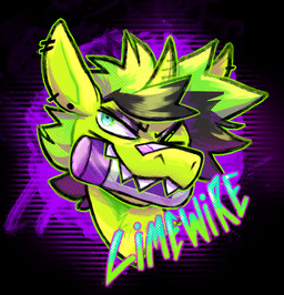 ambiguous_form ambiguous_gender band-aid band-aid_on_face band-aid_on_nose bandage bandage_on_face bandage_on_nose black_mane ear_piercing ear_ring ear_stud green_body green_horn green_mane holding_spray_can horn mane mouth_hold multicolored_mane one_eye_closed piercing ring_piercing sharp_teeth snout solo spray_can teeth text two_tone_mane wink jaspering hasbro my_little_pony mythology fan_character equid equine mammal mythological_creature mythological_equine unicorn 2025 character_name clip_studio_paint_(artwork) digital_drawing_(artwork) digital_media_(artwork) headshot_portrait hi_res portrait shaded nonbinary_(lore)