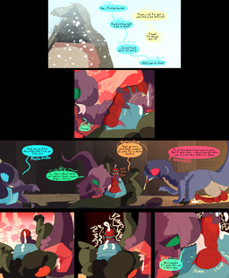 animal_genitalia bodily_fluids cloaca cloacal_penis cum cum_on_self dialogue erection female feral genital_fluids genital_piercing genitals group handjob male male/female orgasm penile penis penis_piercing piercing sex snow snowing text thepatchedragon dragonscape mythology hiker_(thepatchedragon) dinosaur dragon drekir mythological_creature mythological_scalie prehistoric_species reptile scalie theropod comic english_text hi_res