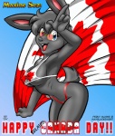 2004 armpits big_breasts bikini black_hair black_nose blue_eyes breasts buckteeth canada canada_day canadian_flag cleavage clothed clothing english_text eyewear female flag glasses hair lagomorph mammal max_blackrabbit maxine_blackbunny navel open_mouth rabbit raised_arm side_boob skimpy solo swimsuit text tight_clothing under_boob
Rating: Questionable
Score: 5
User: dragonlover91
Date: March 30, 2011