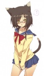 animal_ears black_hair blush bow braid cat_ears cat_tail dripping embarrassed eyewear female glasses green_eyes hair mamecchi miniskirt open_mouth original peeing peeing_self pussy_juice school_uniform short_hair skirt skirt_pull trembling urine wet
Rating: Questionable
Score: 1
User: Test-Subject_217601
Date: March 09, 2014