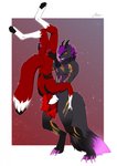 4_toes 5_fingers anthro anthro_on_anthro anthro_penetrated anthro_penetrating anthro_penetrating_anthro digitigrade duo feet fingers fur genitals male male/male male_penetrated male_penetrating male_penetrating_male oral oral_penetration penetration penis red_body red_fur sex toes amur canid canine fox mammal 2020 digital_media_(artwork) hi_res