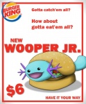 ambiguous_gender black_eyes blue_body blue_skin burger food fruit lettuce logo looking_at_viewer open_mouth plant simple_background solo text tomato vegetable white_background unknown_artist burger_king nintendo pokemon whoppers generation_2_pokemon pokemon_(species) wooper english_text