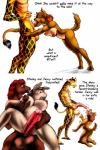 abs anthro areola asinus balls biceps big_balls big_breasts big_penis breasts butt canid canine canis comic deep_throat domestic_dog donkey english_text equid equine erect_nipples erection eyes_closed fellatio female fur genitals giraffe giraffid group hair horse humanoid_genitalia humanoid_penis imminent_sex interspecies jenny_(disambiguation) karno kneeling long_penis male male/female mammal muscular nipples nude open_mouth oral oral_penetration parallel_sex pecs penetration penile penis sex simple_background spread_legs spreading standing stanley_(disambiguation) text tongue white_background