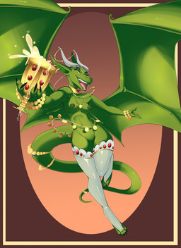 accessory anthro areola beverage breasts choker claws clothing collar container cup dragon_tail ear_piercing ear_ring female furgonomics gem genitals goblet gold_(metal) gold_jewelry green_body holding_object horn horn_jewelry horn_ring jewelry leggings legwear long_tail looking_at_viewer medium_breasts membrane_(anatomy) membranous_wings mostly_nude mostly_nude_anthro mostly_nude_female necklace nipples non-mammal_breasts non-mammal_nipples open_mouth piercing ring ring_(jewelry) ring_piercing simple_background solo tail tail_accessory tail_jewelry teeth thick_thighs vulva wide_hips wings yellow_eyes micki mythology aleshia_(bahumot) dragon mythological_creature mythological_scalie scalie digital_media_(artwork) hi_res