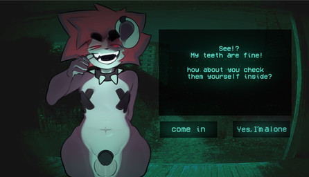 anthro balls bodily_fluids bottom_heavy chastity_cage chastity_device collar dialogue ear_piercing ear_ring eye_spots fangs femboy fur genital_fluids genitals glowing glowing_eyes hair half-closed_eyes male multicolored_body multicolored_fur narrowed_eyes nipple_tape nub_chastity_cage open_mouth open_smile pasties pear-shaped_figure piercing precum purple_body purple_fur red_hair ring_piercing smile smirk smug smug_face solo spiked_collar spikes tape teeth text text_box thick_thighs two_tone_body two_tone_fur white_body white_fur wide_hips conditional_dnp punkypanda no_i'm_not_a_human rysoka bear giant_panda mammal absurd_res english_text hi_res