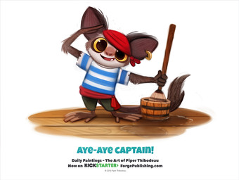 ambiguous_gender anthro brown_body brown_fur bucket cleaning_tool clothed clothing container ear_piercing ear_ring fully_clothed fur gesture humor kerchief mop open_mouth piercing pirate pun ring_piercing salute simple_background solo tan_body tan_fur text visual_pun water white_background yellow_eyes piper_thibodeau aye-aye lemur mammal primate strepsirrhine 2016 digital_media_(artwork) digital_painting_(artwork) english_text painting_(artwork) url