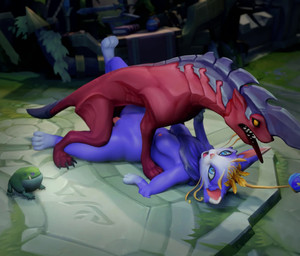 anthro anthro_on_feral anthro_penetrated bestiality breasts duo female female_on_feral female_penetrated feral feral_on_feral feral_penetrating feral_penetrating_anthro from_front_position genitals humanoid_genitalia humanoid_vulva interspecies knot lying male male/female male_penetrating male_penetrating_female missionary_position nipples on_back penetration penile penile_penetration penis penis_in_vagina quadruped sex tongue tongue_out vaginal vaginal_penetration vein veiny_penis vulva vorlexi_(artist) league_of_legends riot_games tencent yuumi_(lol) amphibian canid canine domestic_cat felid feline felis frog mammal 3d_(artwork) 3d_animation animated digital_media_(artwork) hi_res long_playtime no_sound
