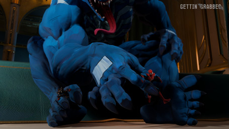 5_toes anthro between_toes claws extreme_size_difference feet foot_fetish foot_focus group handheld_micro holding_character larger_humanoid larger_male male male/male pinched_fingers size_difference smaller_anthro smaller_human smaller_male spread_toes toes trio venom gettingrabbed guardians_of_the_galaxy marvel marvel_rivals spider-man_(series) rocket_raccoon spider-man_(character) venom_(marvel) animal_humanoid human humanoid mammal mammal_humanoid procyonid procyonid_humanoid raccoon raccoon_humanoid symbiote 16:9 hi_res widescreen