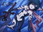 bell female heterochromia kaitos melee_weapon nude scarf solo sword weapon third-party_edit unknown_artist animal_humanoid felid humanoid mammal animated shopped short_playtime