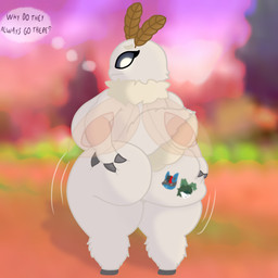 after_vore anthro big_breasts big_butt breasts butt butt_tattoo digestion female female_pred hand_on_butt rear_view solo tattoo tattooification text thick_thighs vore vore_tattoo weight_gain kaelminus silkessa arthropod insect lepidopteran moth 1:1 absurd_res english_text hi_res