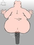 anal anal_masturbation anal_penetration anthro bald belly big_belly big_butt butt high-angle_view huge_belly huge_butt male masturbation moobs nude obese obese_anthro obese_male onomatopoeia overweight overweight_anthro overweight_male penetration rear_view sex_toy simple_background solo sound_effects text thick_thighs wet wide_hips arkaneanarchist_(artist) domestic_pig mammal suid suina sus_(pig) 2024 absurd_res colored digital_drawing_(artwork) digital_media_(artwork) hi_res watermark