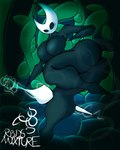 big_breasts black_body breasts butt female non-mammal_breasts nude thick_thighs rbds_mixture hollow_knight team_cherry hornet_(hollow_knight) arthropod humanoid insect 4:5 absurd_res hi_res