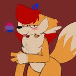 anthro drugs fur hair looking_at_viewer male nude simple_background smile solo stoned substance_intoxication tail rustyfoxdraws rusty_(rustyfoxdraws rusty_(rustyfoxdraws) canid canine fox mammal 1:1 hi_res