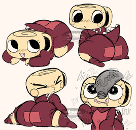 >_< big_penis black_eyes blush blush_lines bodily_fluids body_worship clothing disembodied_penis drooling duo eyelashes eyes_closed fake_tail fangs female female_focus female_humanoid flexible footwear for_a_head genital_worship genitals glans grey_glans grey_penis half-erect heart_symbol humanoid_focus humanoid_genitalia humanoid_penis kneeling looking_at_another's_genitalia looking_at_another's_penis looking_at_butt looking_at_genitalia looking_at_own_butt looking_at_penis looking_down looking_down_at_butt looking_up looking_up_at_penis male male/female noseless not_furry onesie open_mouth open_smile penile penis penis_awe penis_on_head penis_worship pupils red_clothing red_footwear red_shoes saliva shell shoes smile solo_focus splits spread_legs spreading tan_body tan_cheeks tan_shell teeth text thick_thighs vein veiny_penis white_pupils white_sclera wide_hipped_female wide_hipped_humanoid wide_hips riaplusone dandy's_world shelly_(dandy's_world) ammonite animate_inanimate cephalopod humanoid marine mollusk object_head prehistoric_species toons_(dandys_world) 2025 artist_name digital_media_(artwork) hi_res watermark