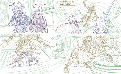 abdominal_bulge anthro armor belly big_belly boss_fight bulge claws detailed_background detailed_bulge digestion digestion_implied face_imprint fatal fatal_vore fur greatsword implied_fatal imprint larger_pred leaning leaning_on_object male male_pred male_prey melee_weapon muffled multiple_prey oral_vore paws perspective pounce predator/prey prey_imprint prey_outline profanity sagging_belly shield size_difference soft_vore solo squirming stretchy_belly struggling struggling_prey sword text tight_belly vore weapon conditional_dnp samagthrav2 elden_ring fromsoftware mythology dragoneer_(character) maliketh_(elden_ring) samagthra canid canine canis dragon mammal murasadramon mythological_creature mythological_scalie scalie wolf absurd_res comic english_text hi_res sequence
