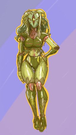 armor female hand_on_hip solo aqua_shark predator_(franchise) alien alien_humanoid humanoid yautja hi_res