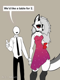 anthro duo fantasy female male male/female aabramsart n.c._mentis hellaverse helluva_boss mythology loona_(helluva_boss) canid canid_demon canine demon hellhound mammal mythological_canine mythological_creature 3:4 animated hi_res short_playtime sound video