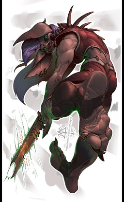 3_toes anthro barefoot claws clothing ear_piercing ear_ring feet female foot_focus hair looking_at_viewer melee_weapon piercing ring_piercing smile soles solo sword teeth toes weapon kredri gremlin hi_res