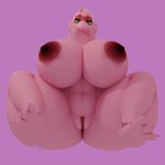 anthro big_breasts big_butt big_pussy breasts butt claws curvy_figure feet female fur genitals green_eyes hair huge_breasts hyper hyper_breasts nipples nude pink_background pink_body pink_fur pink_hair puffy_nipples pussy simple_background slightly_chubby solo spread_legs spreading thick_thighs toe_claws voluptuous voluptuous_female wide_hips dunkin_kk_(artist) noodles_(dunkin_kk) squirmle 1:1 3d_(artwork) absurd_res blender_(artwork) digital_media_(artwork) hi_res