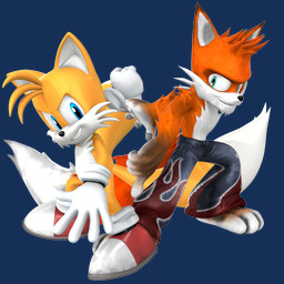 2_tails 3_toes anthro barefoot black_pawpads blue_eyes bottomwear cheek_tuft clothed clothing cobang_the_coolfox confident duo facial_tuft feet flame_pattern footwear fur gloves handwear male male/male multi_tail multicolored_body multicolored_fur pants pants_only pawpads paws plantigrade shoes smile tail teeth toes topless tuft nibroc-rock sega sonic_the_hedgehog_(series) taiwan_coolfox miles_prower xu_bang canid canine fox mammal 1:1 3d_(artwork) digital_media_(artwork)