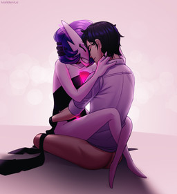alternate_color breasts clothed clothing duo female female_on_top female_penetrated genitals hair happy happy_sex human_on_humanoid interspecies looking_at_viewer male male/female male_on_bottom male_penetrating male_penetrating_female not_furry on_bottom on_top partially_clothed penetration penile penile_penetration penis penis_in_vagina pokephilia sex straddling vaginal vaginal_penetration vulva marikbentusi nintendo pokemon fan_character gardevoir generation_3_pokemon human humanoid mammal pokemon_(species) hi_res