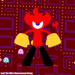 horn male solo tail josh_the_ultra_dimensional_being bandai_namco pac-man_(series) blinky_(pac-man) ghost humanoid spirit 1:1 hi_res