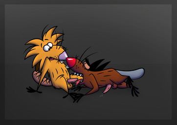 4_fingers 4_toes anthro balls bent_legs biped black_eyes bodily_fluids brown_body brown_fur buckteeth cum cum_in_mouth cum_inside duo ejaculation erection eyes_closed feet fellatio fingers fur genital_fluids genitals gradient_background leaning leaning_backward licking lying lying_and_blow_position lying_on_ground male male/male nude on_ground open_mouth oral oral_penetration penetration penile penis purple_nose red_nose semi-anthro sex sharp_teeth simple_background sitting spread_legs spreading sucking tapering_penis teeth three-quarter_view toes tongue tongue_out whiskers yellow_body yellow_fur johnofe nickelodeon the_angry_beavers daggett_beaver norbert_beaver beaver mammal rodent absurd_res full-length_portrait hi_res portrait three-quarter_portrait brother_(lore) brothers_(lore) incest_(lore) sibling_(lore)