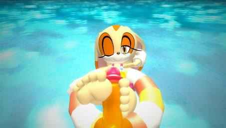5_toes anthro brown_eyes duo erection feet female female_focus foot_fetish foot_play footjob fur genitals humanoid_genitalia humanoid_penis looking_at_viewer male male/female penis pool pool_float poolside sex solo_focus toes yellow_body yellow_fur young young_anthro young_female honey-da-cat_(artist) garry's_mod sega sonic_the_hedgehog_(series) cream_the_rabbit miles_prower canid canine fox lagomorph leporid mammal rabbit 3d_(artwork) digital_media_(artwork)