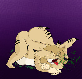 anthro belly big_belly black_markings brown_hair burping claws digestion eyes_closed gynomorph hair intersex markings multicolored_body onomatopoeia open_mouth paws rumbling_stomach solo sound_effects tail tan_body text tongue tongue_out vore wet white_body bluedoge77 jay_(wiry128) aquatic fish shark absurd_res hi_res