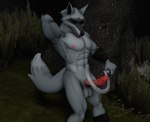 anthro balls erection fur genitals male nipples nude penis smile solo itmy09 dreamworks puss_in_boots_(dreamworks) canid canine canis humanoid mammal wolf 3d_(artwork) digital_media_(artwork) source_filmmaker_(artwork)