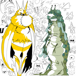 2_horns 6_eyes 8_eyes ambiguous_gender antennae_(anatomy) anthro black_eyes closed_smile eyelashes fur group hair hair_over_eyes hood horn mask mouth_closed multi_eye obscured_eyes sharp_teeth sitting smile teeth white_eyes wings osakana2gou hollow_knight team_cherry grimm_(hollow_knight) herrah_(hollow_knight) joni_(hollow_knight) radiance_(hollow_knight) shade_lord_(hollow_knight) the_knight_(hollow_knight) unn_(hollow_knight) arthropod cnidarian gastropod insect jellyfish lepidopteran marine medusozoan mollusk mosscreep moth reptile scalie slug turtle vessel_(species) 1:1 2022 hi_res