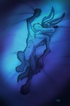 3_toes 4_fingers abstract_art abstract_background anthro arched_back bed biped canid canine canis chest_tuft countershade_torso countershading coyote digital_drawing_(artwork) digital_media_(artwork) eyes_closed featureless_crotch feet fingers furniture hi_res knee_up knees_pulled_up looney_tunes lying lying_on_bed male mammal midsection navel night nude on_back on_bed pecs pinup pose shaded sleeping solo stevethedragon thick_calves thick_thighs tired toes tuft vein warner_brothers wile_e._coyote